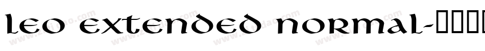 Leo Extended Normal字体转换